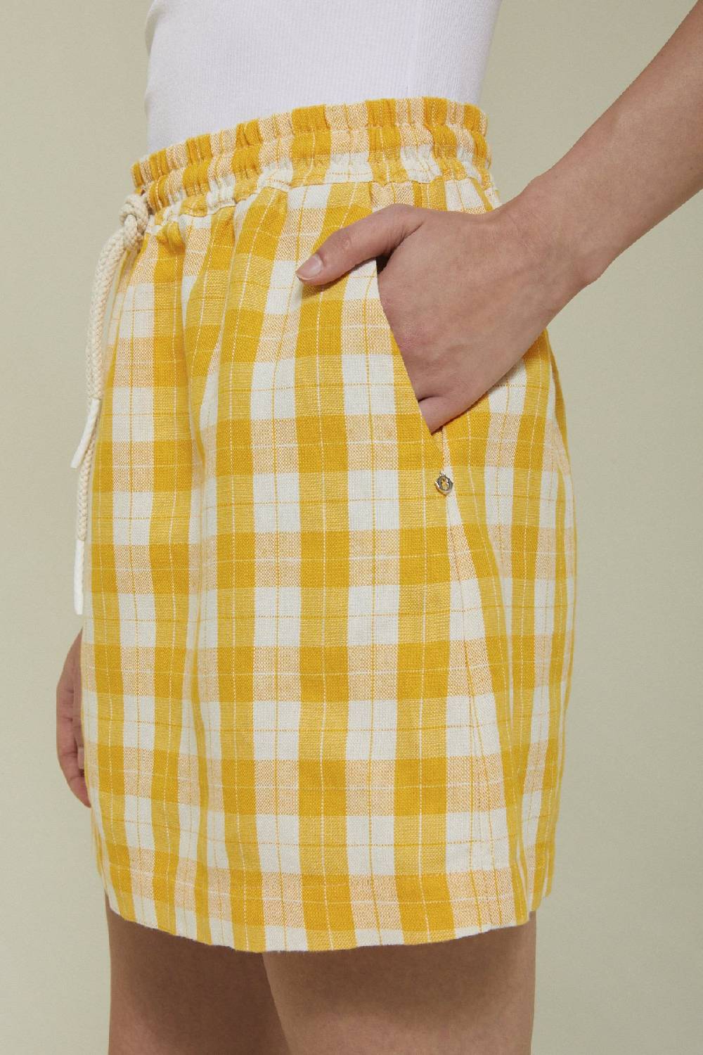 ottod'Ame Linen blend mini skirt Hotsell