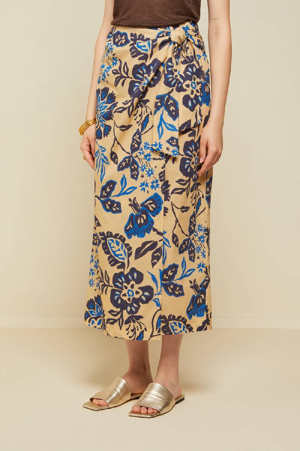 ottod'Ame Cotton sarong skirt Nuova