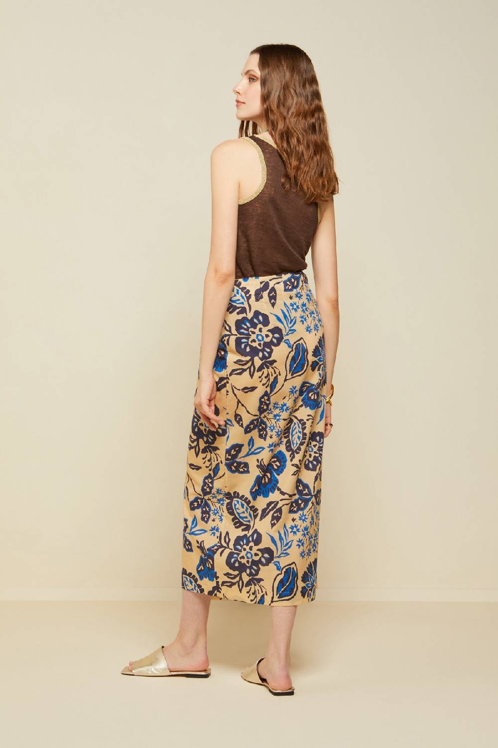 ottod'Ame Cotton sarong skirt Nuova