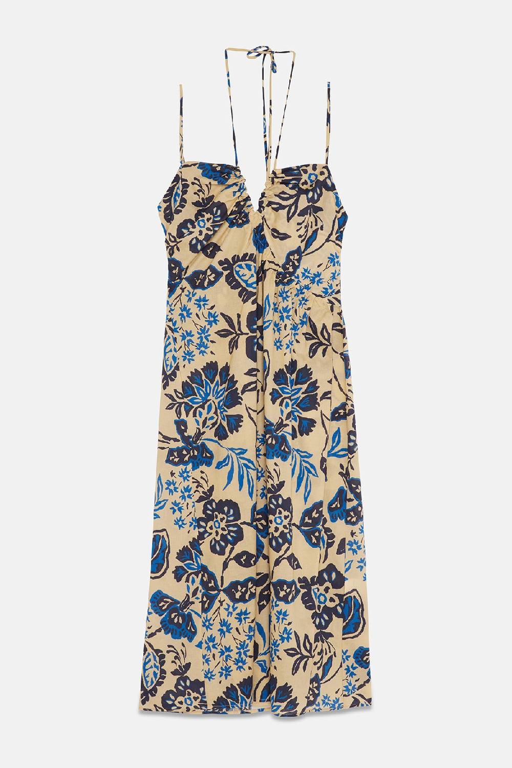 ottod'Ame Cotton midi dress with drawstring Moda