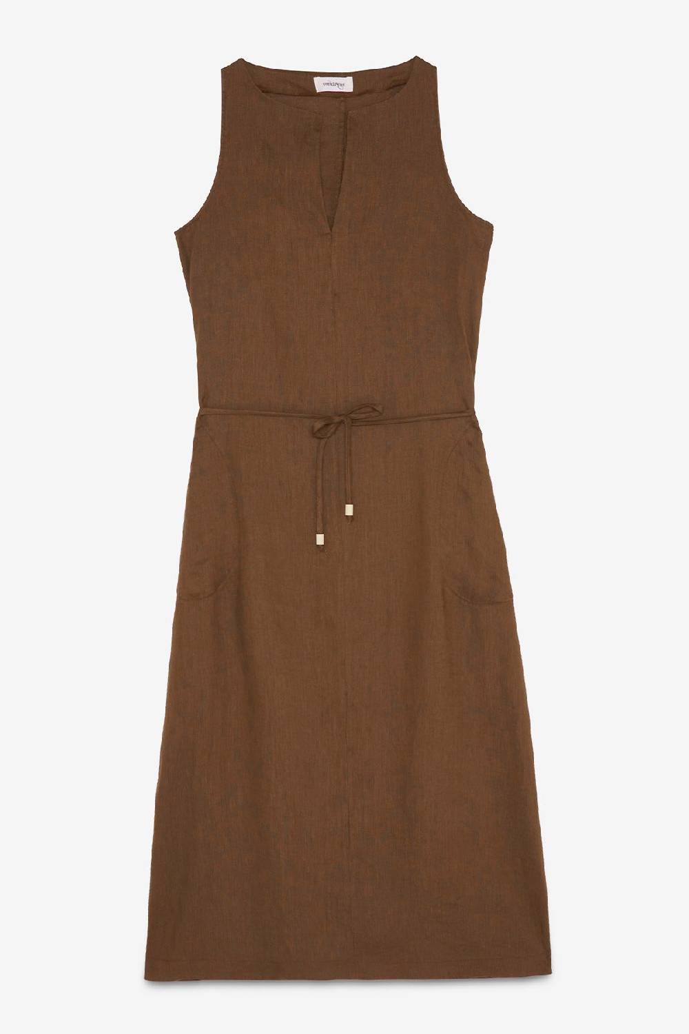 ottod'Ame Linen long dress with belt 2025