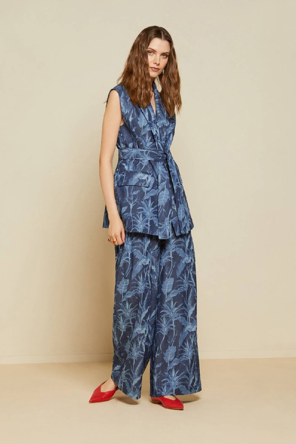 ottod'Ame Cotton palazzo trousers Spedizione Gratuita