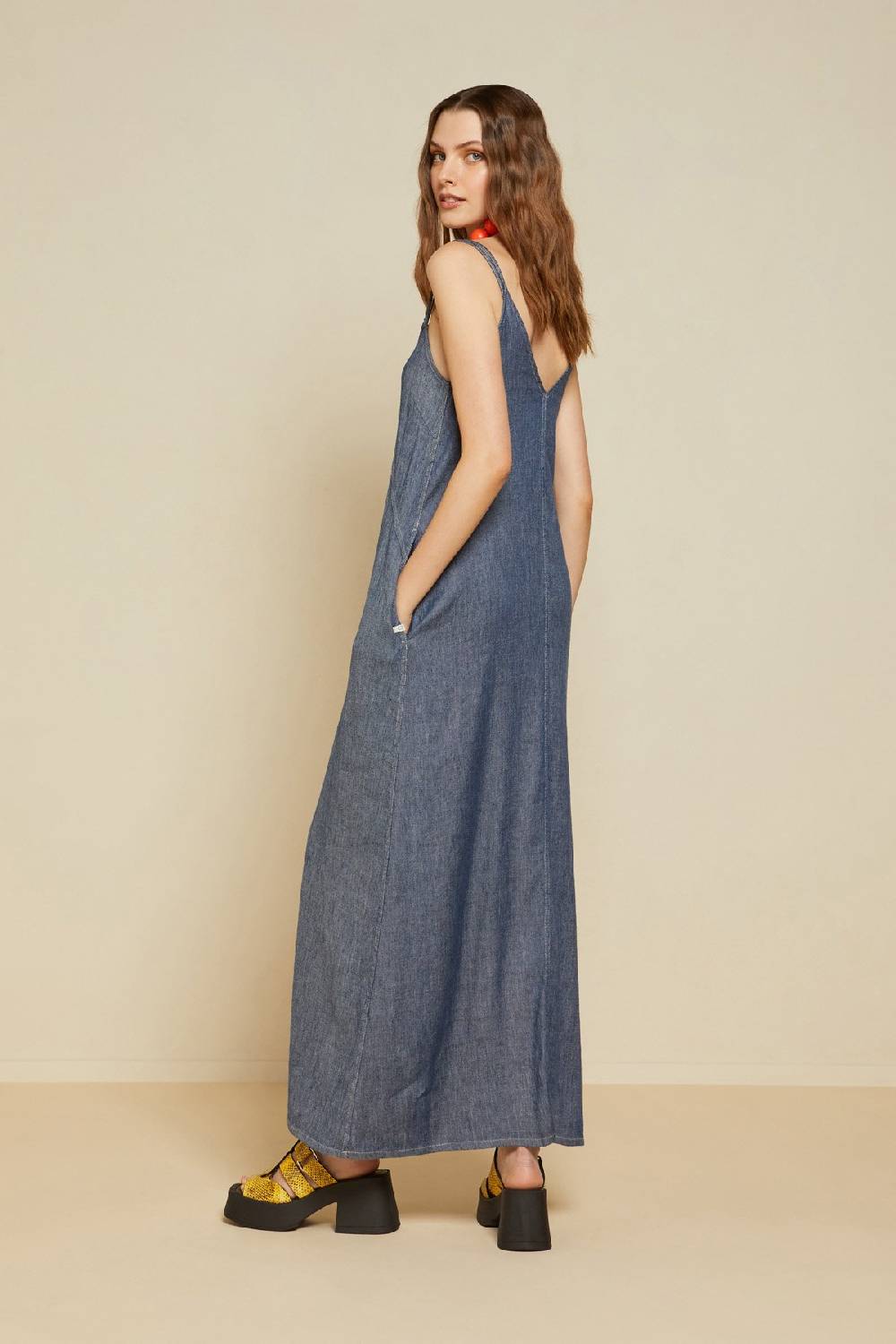 ottod'Ame Linen blend long dress Pezzi Unici