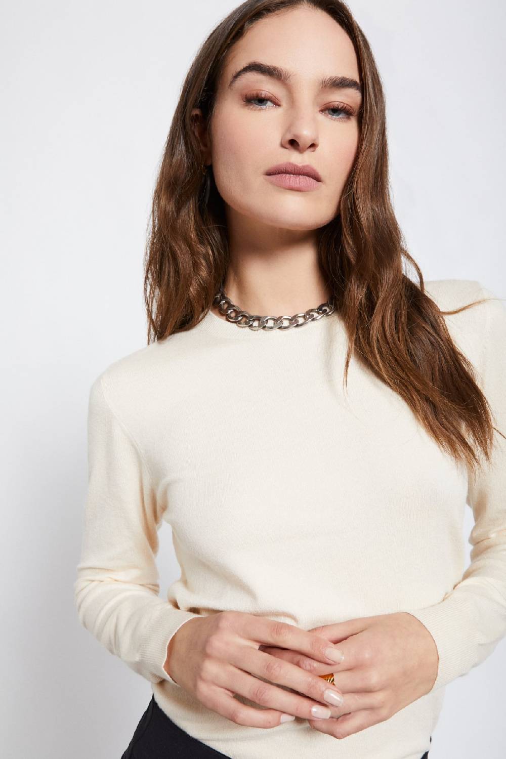 ottod'Ame Jumper with rounded neck Vendita Calda