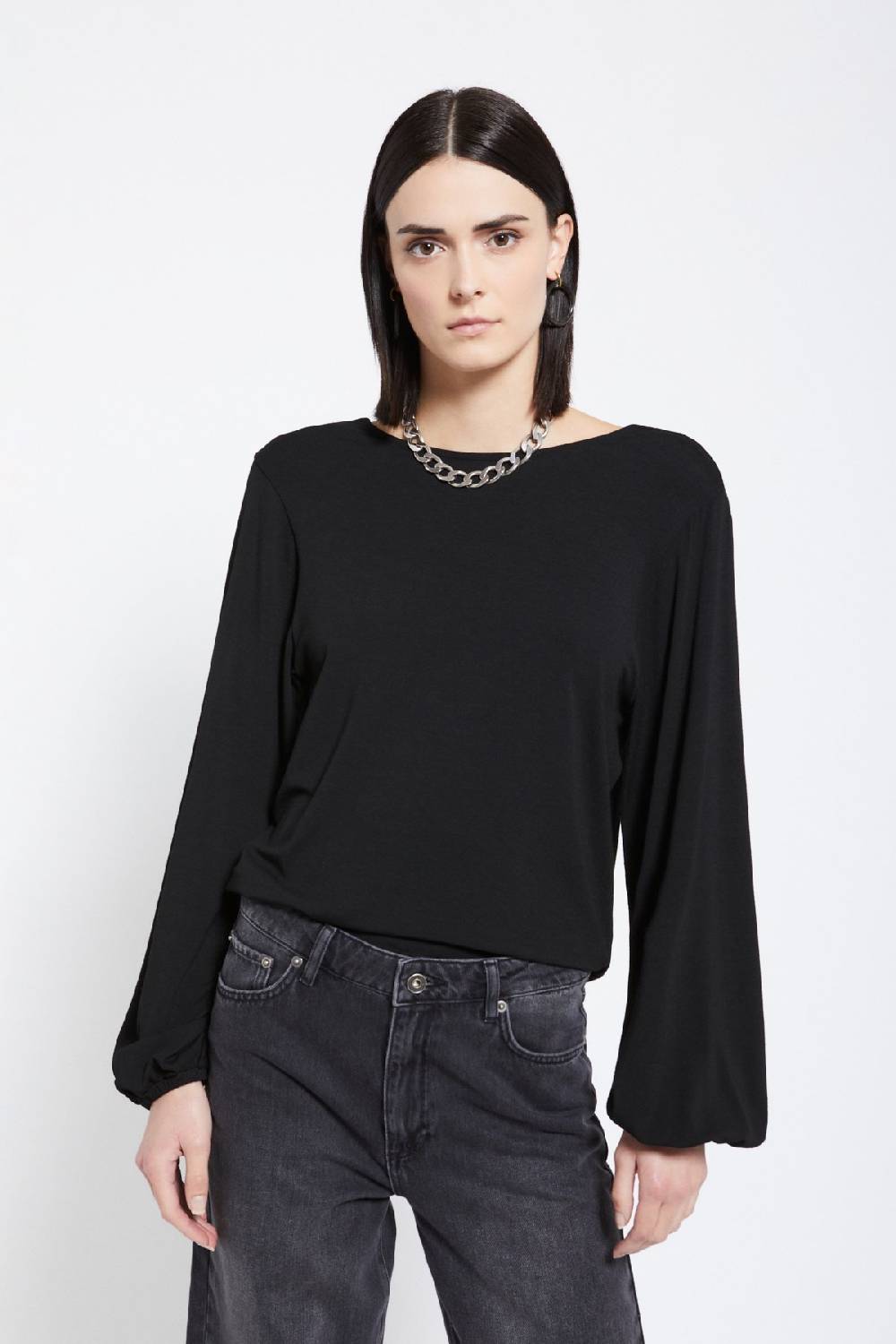 ottod'Ame Viscose blouse with flared sleeves I Più Venduti