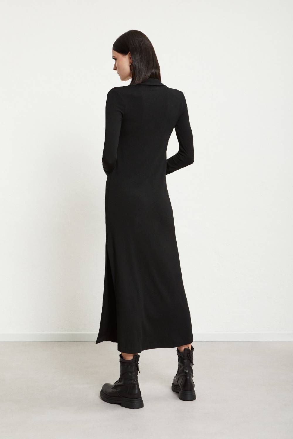 ottod'Ame Viscose long dress with slits Vendite Flash