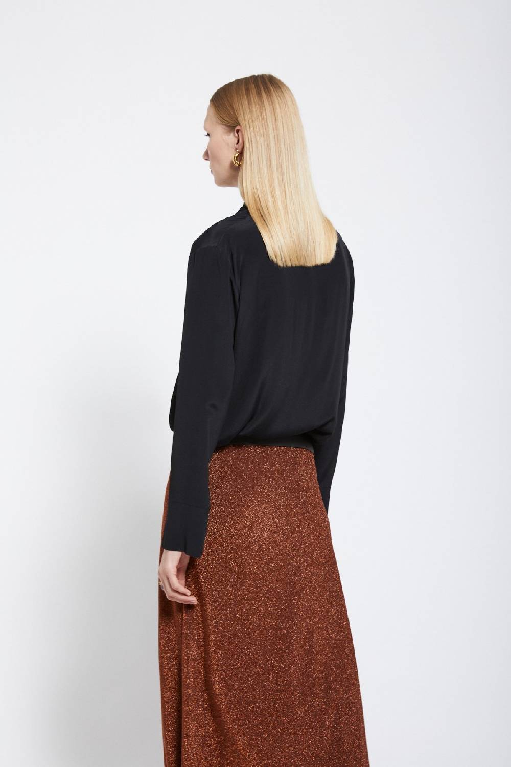 ottod'Ame Silk-blend blouse Moda