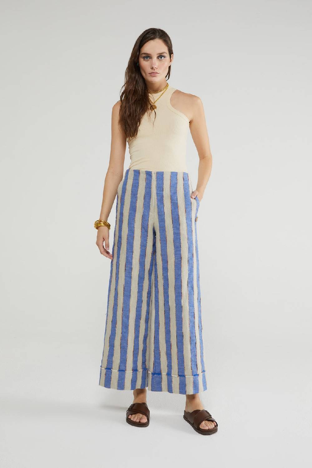 ottod'Ame Linen blend trousers 2025