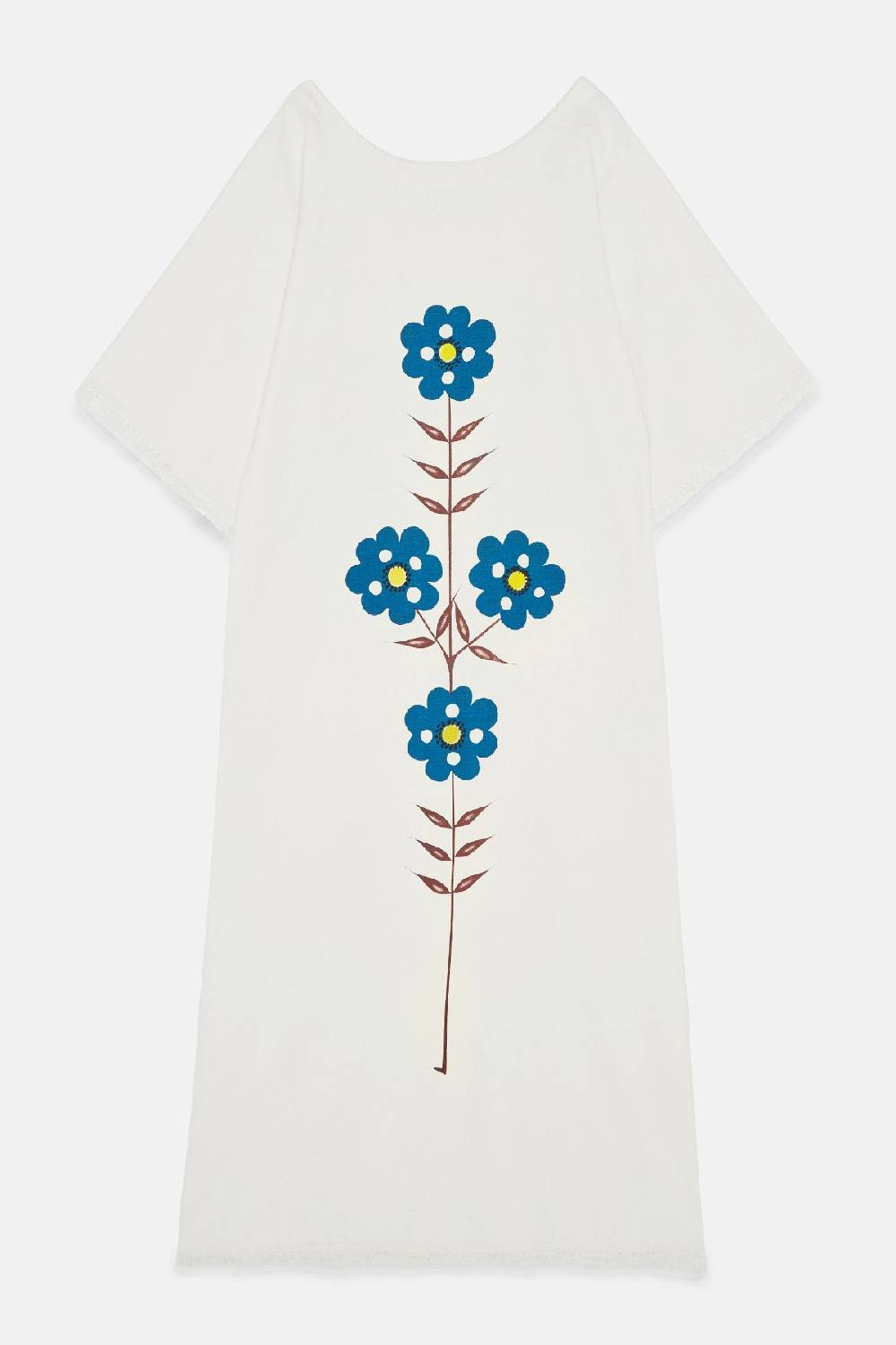 ottod'Ame Cotton kaftan long dress with embroideries Sconti VIP