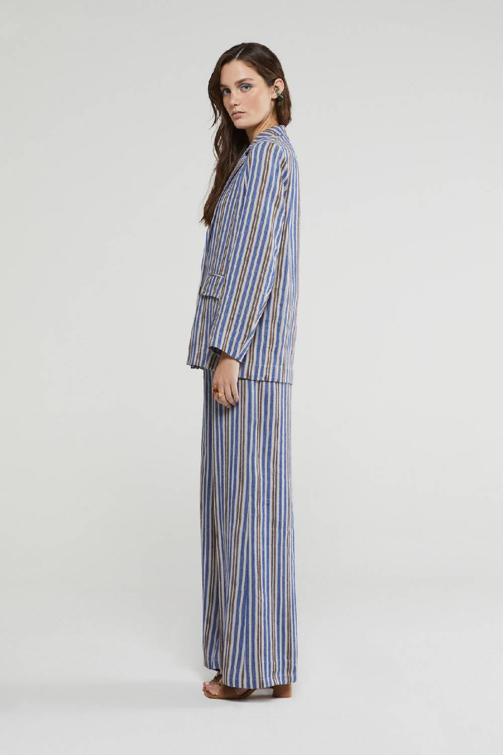ottod'Ame Linen blend palazzo trousers Vendita