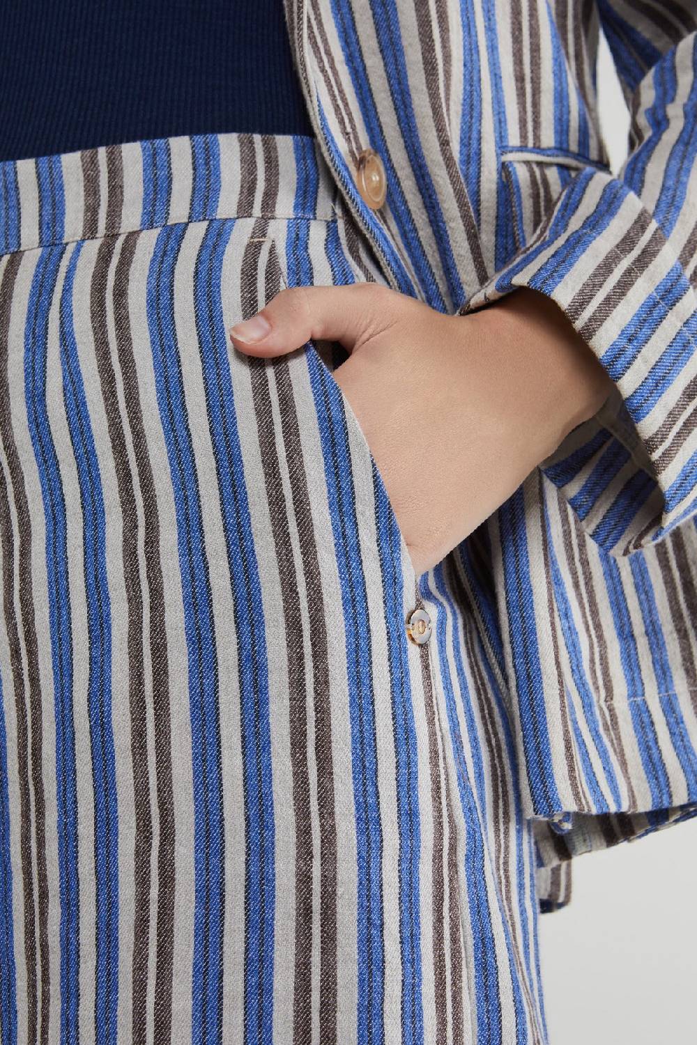 ottod'Ame Linen blend palazzo trousers Vendita