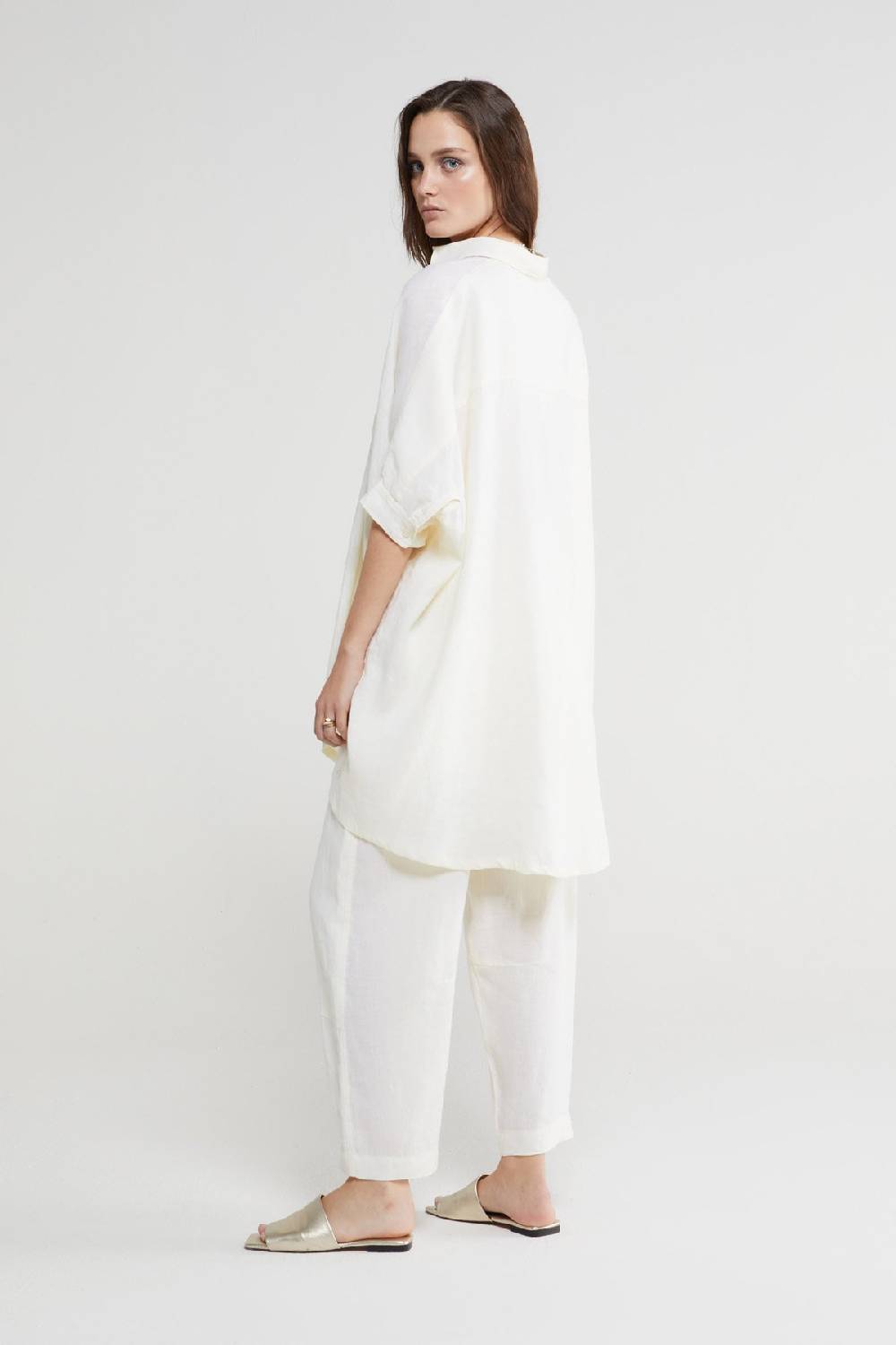 ottod'Ame Linen oversized shirt Pezzi Unici
