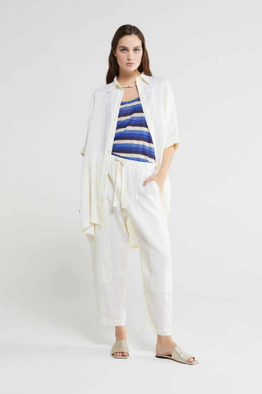 ottod'Ame Linen oversized shirt Pezzi Unici