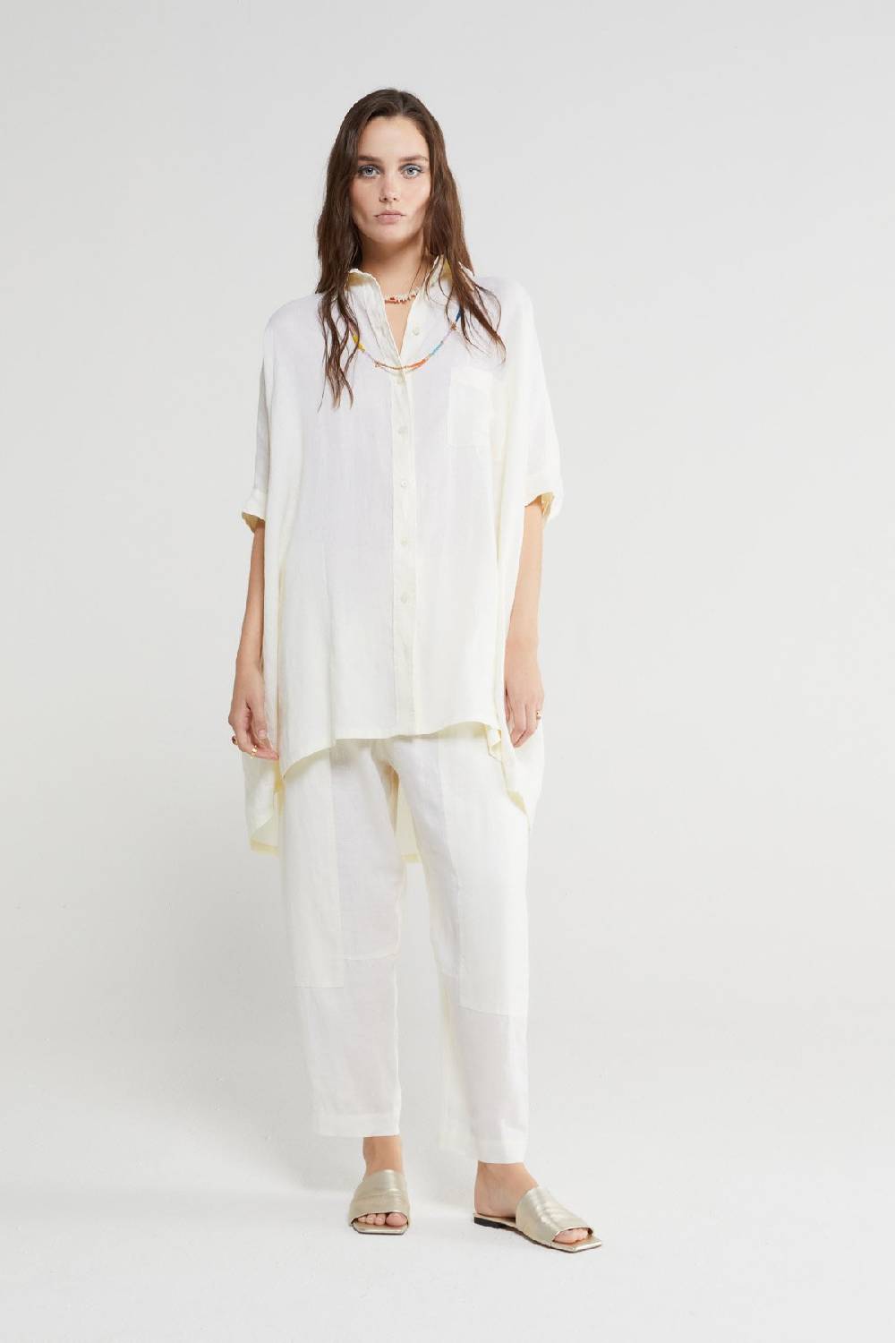 ottod'Ame Linen oversized shirt Pezzi Unici