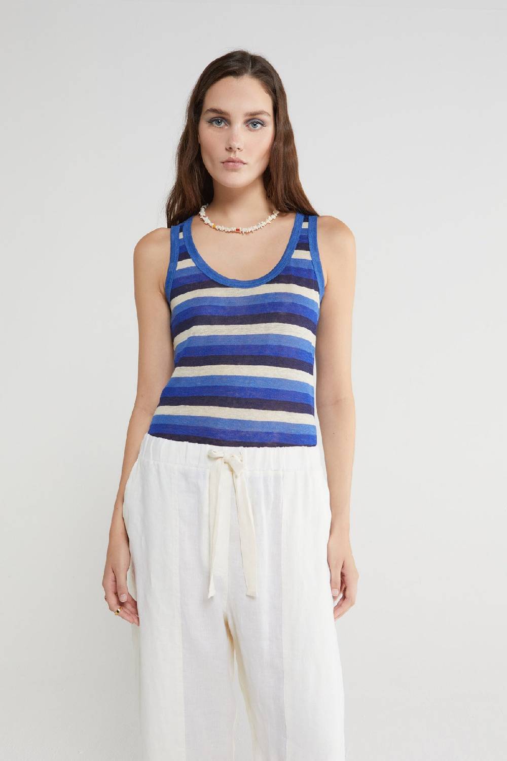 ottod'Ame Linen tank top Qualità Garantita