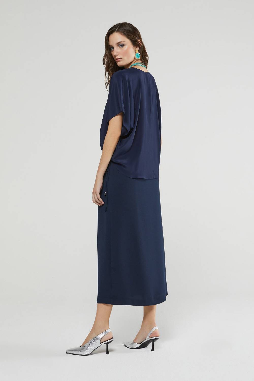 ottod'Ame Skirt with lace at the waist Acquista Ora