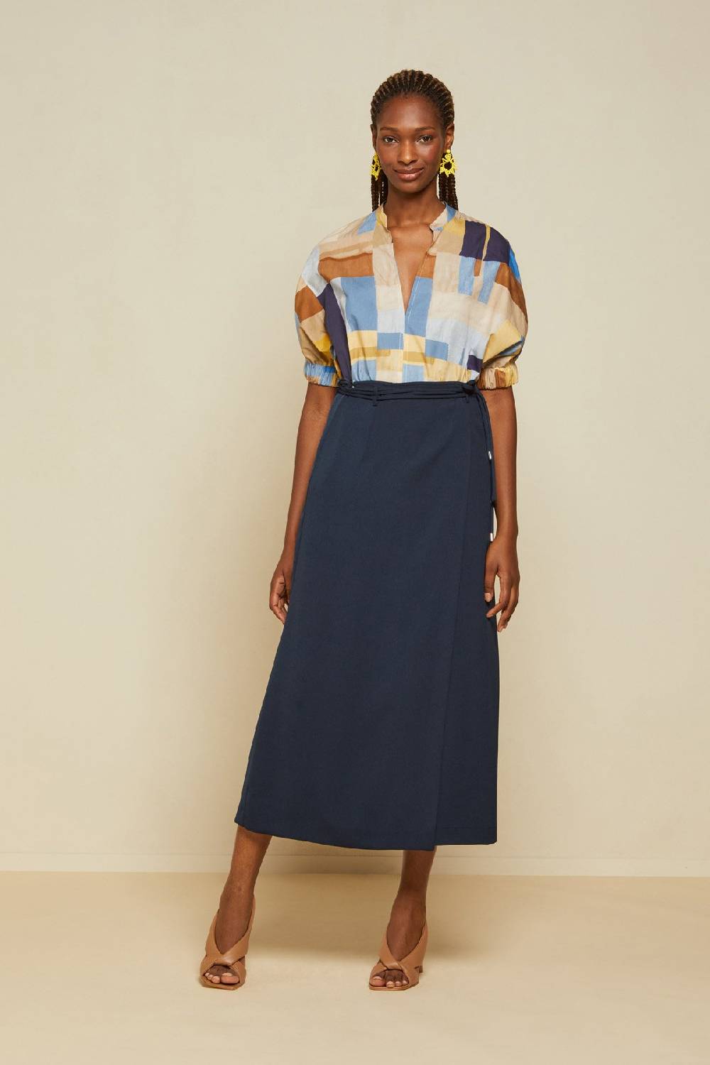 ottod'Ame Skirt with lace at the waist Acquista Ora