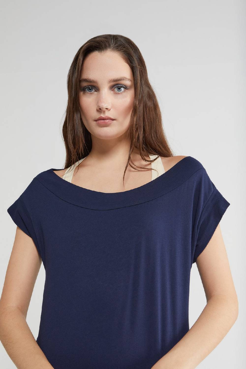 ottod'Ame Stretch cotton long dress Consegna Veloce