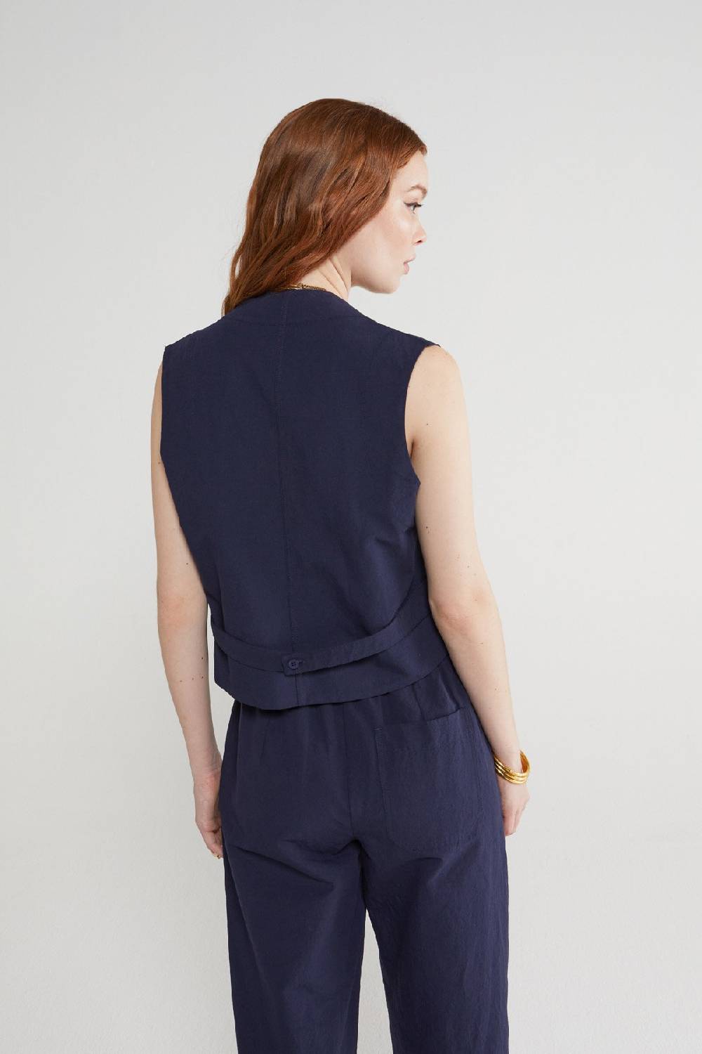 ottod'Ame Linen blend waistcoat top Promozione Limitata