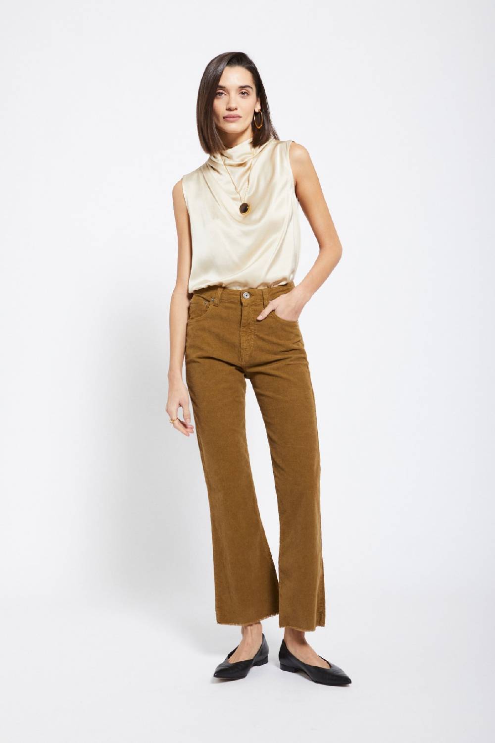 ottod'Ame Velvet anlke lenght trousers Presa