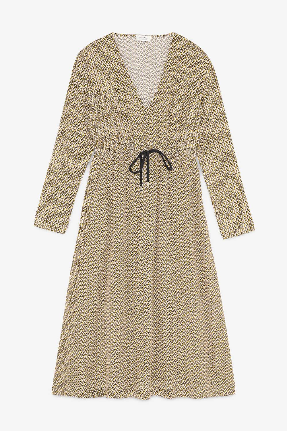 ottod'Ame Viscose midi dress with drawstring Economico