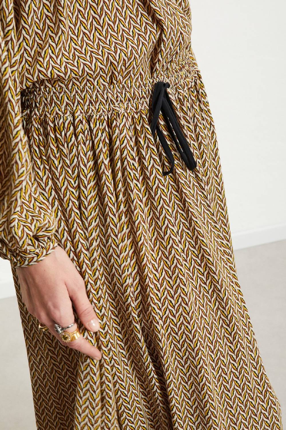 ottod'Ame Viscose long skirt with drawstring Online