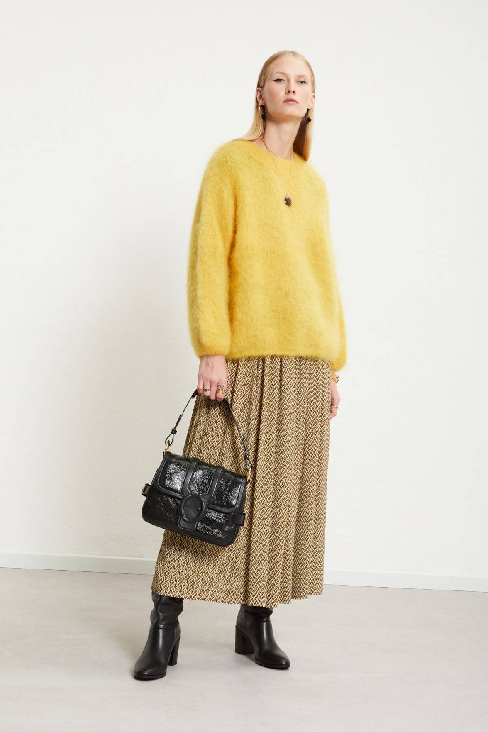 ottod'Ame Viscose long skirt with drawstring Online