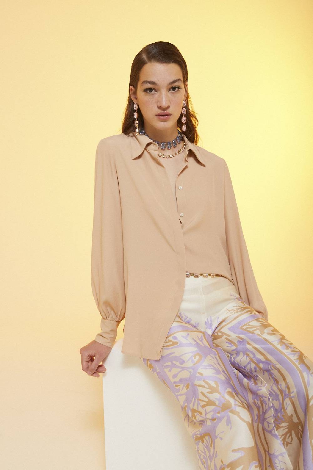 ottod'Ame Silk blend shirt Vendita Economica