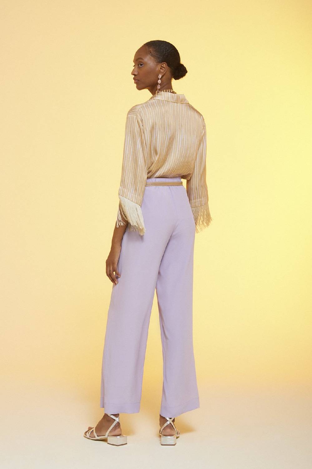 ottod'Ame Silk blend palazzo trousers Negozio