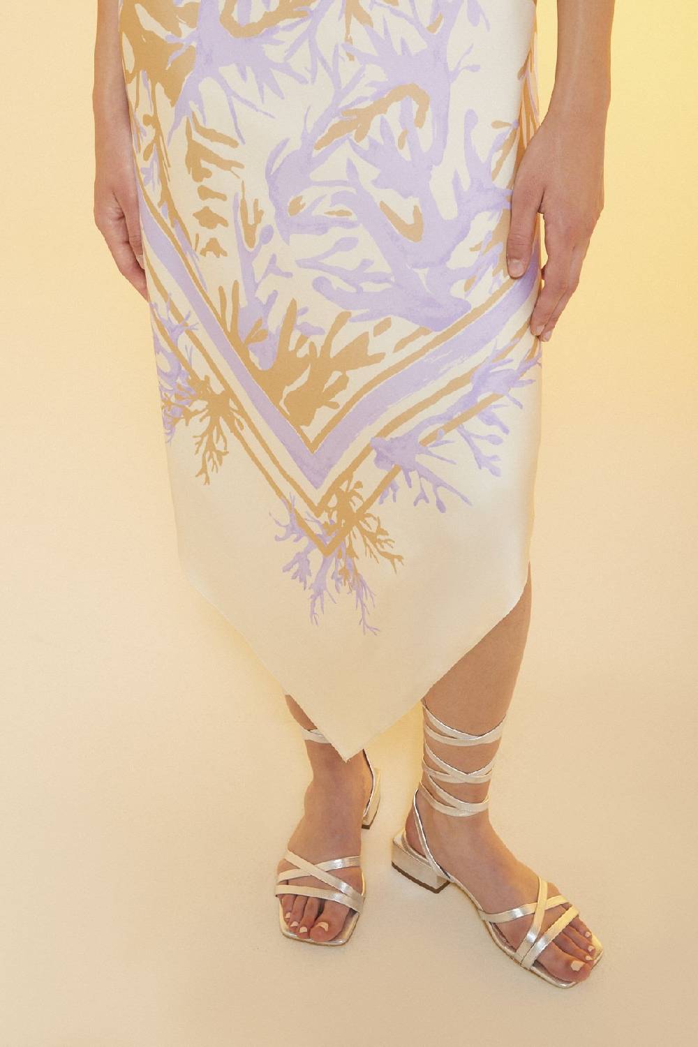 ottod'Ame Printed viscose sarong dress Spedizione Gratuita