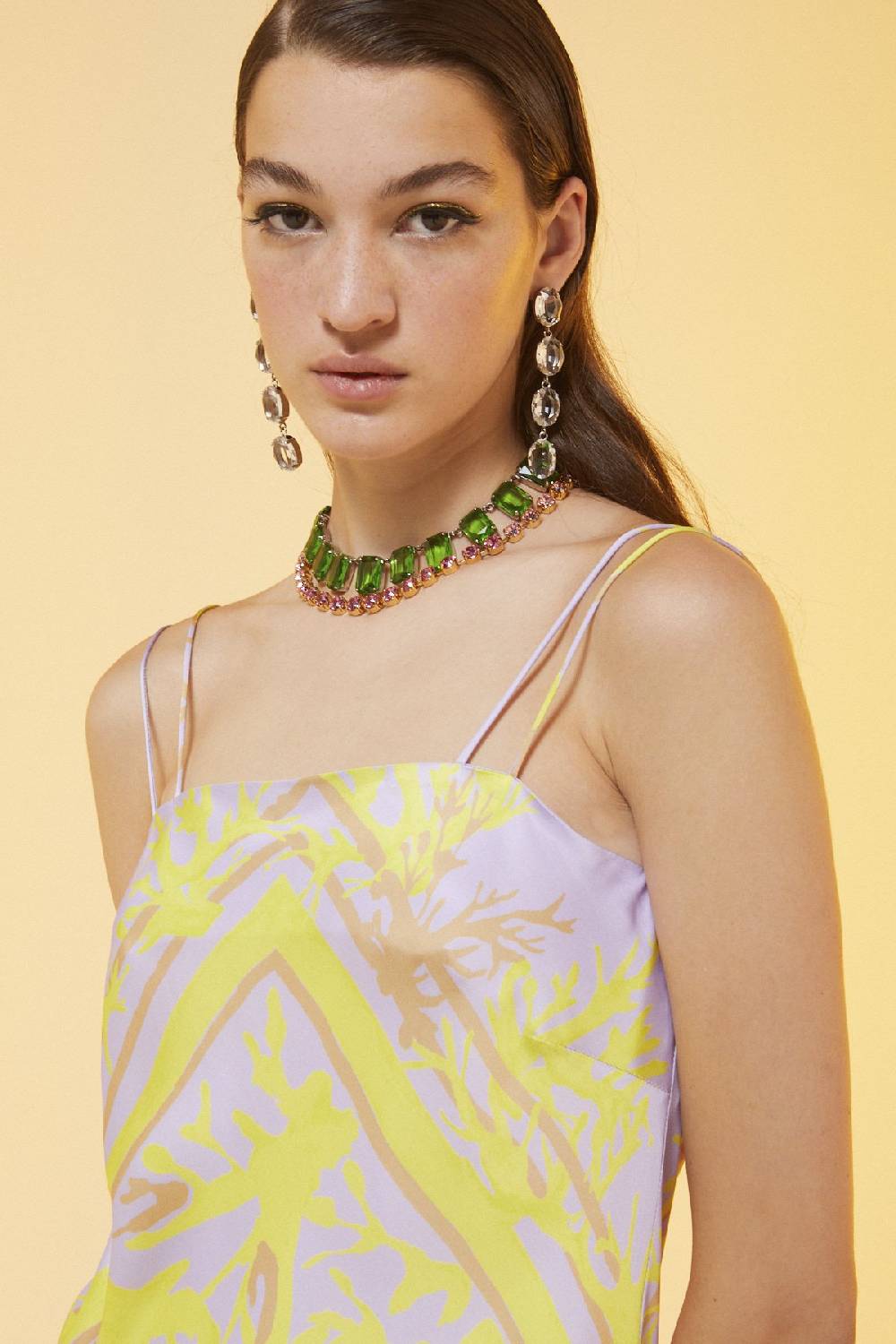 ottod'Ame Printed viscose sarong dress Pezzi Unici
