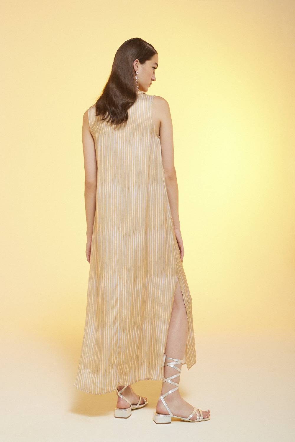 ottod'Ame Printed viscose long dress Qualità Garantita