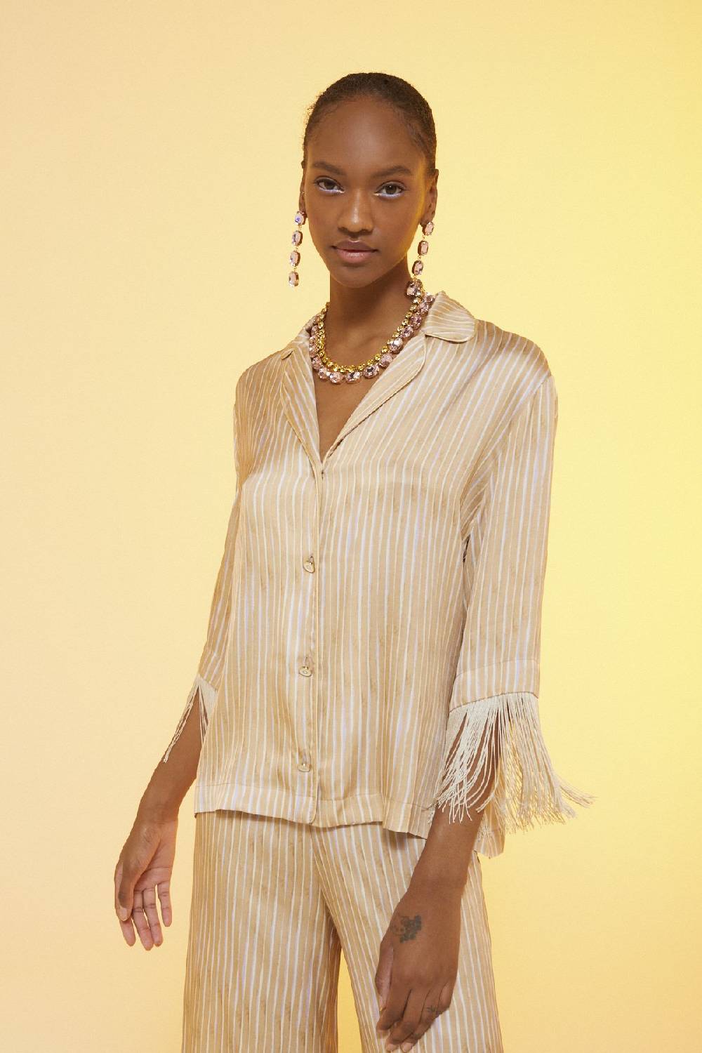 ottod'Ame Printed viscose shirt Shopping Online