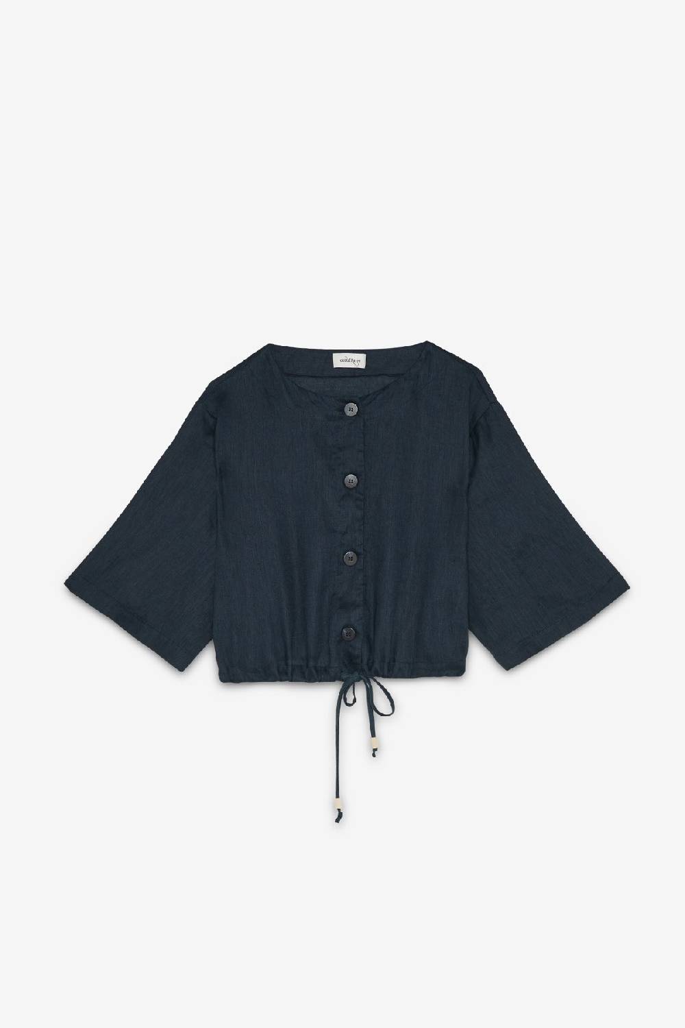 ottod'Ame Linen shirt with drawstring Presa