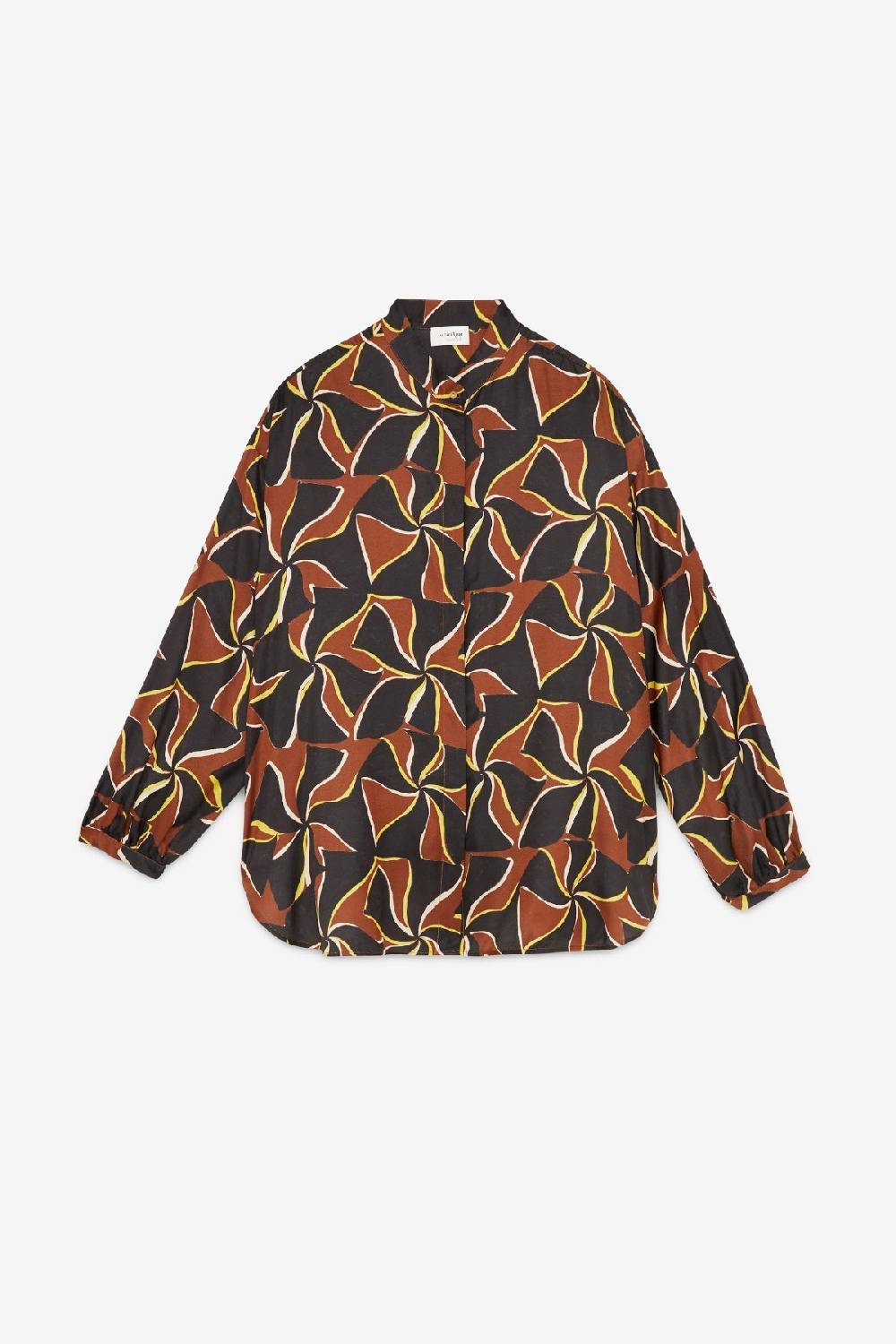 ottod'Ame Viscose shirt with rounded bottom Vendita Calda