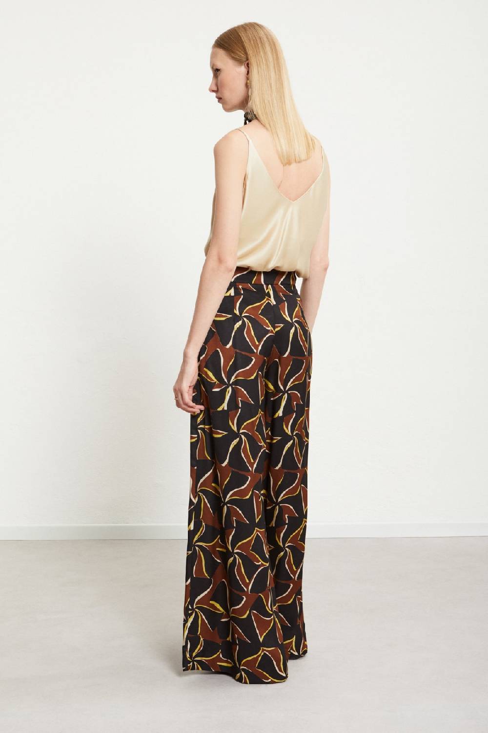ottod'Ame Viscose palazzo trousers Saldi Di Fabbrica