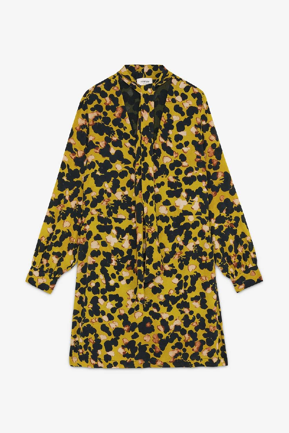 ottod'Ame Viscose short dress with scarf neck Moda