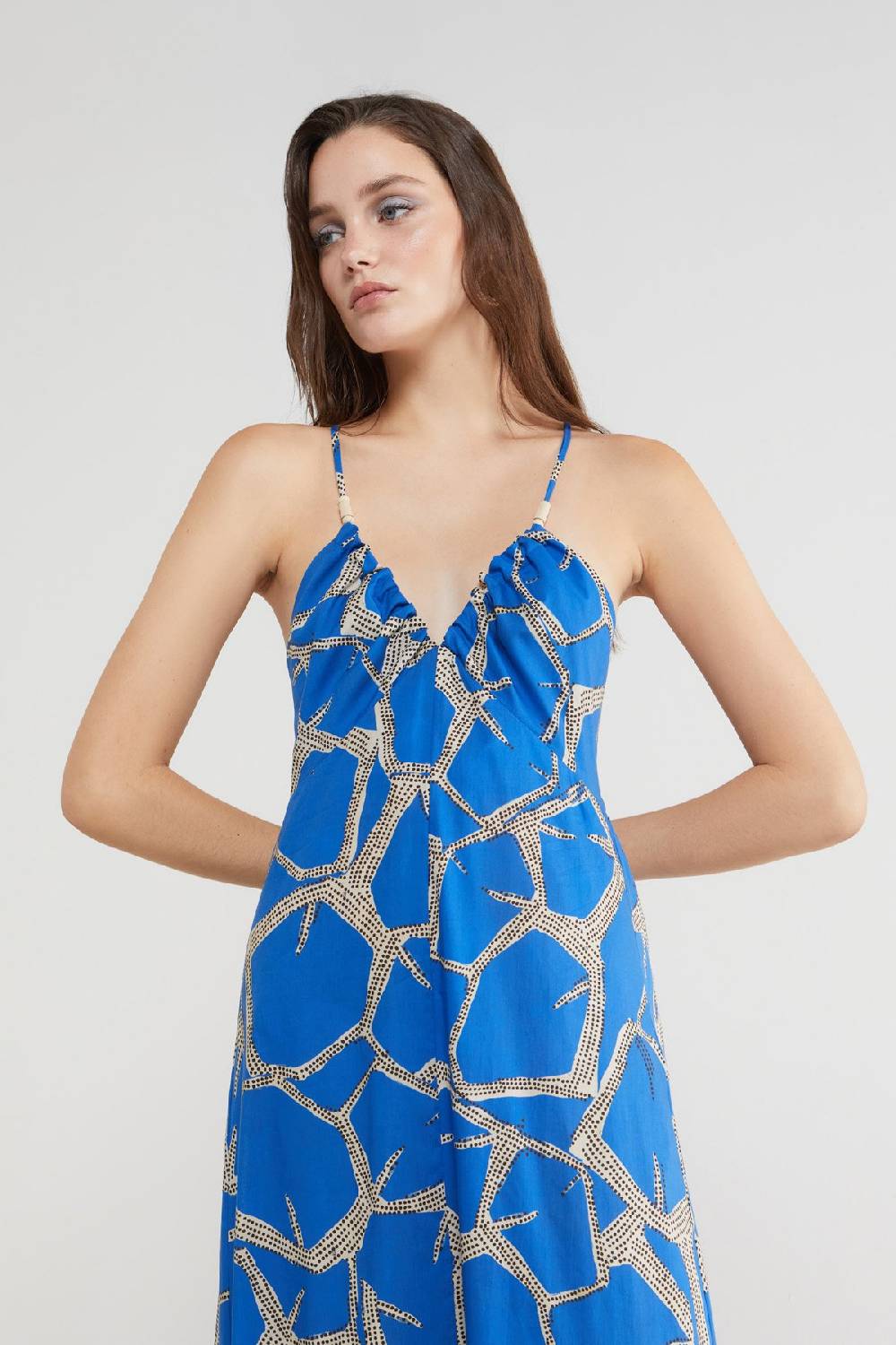 ottod'Ame Printed cotton long dress Qualità