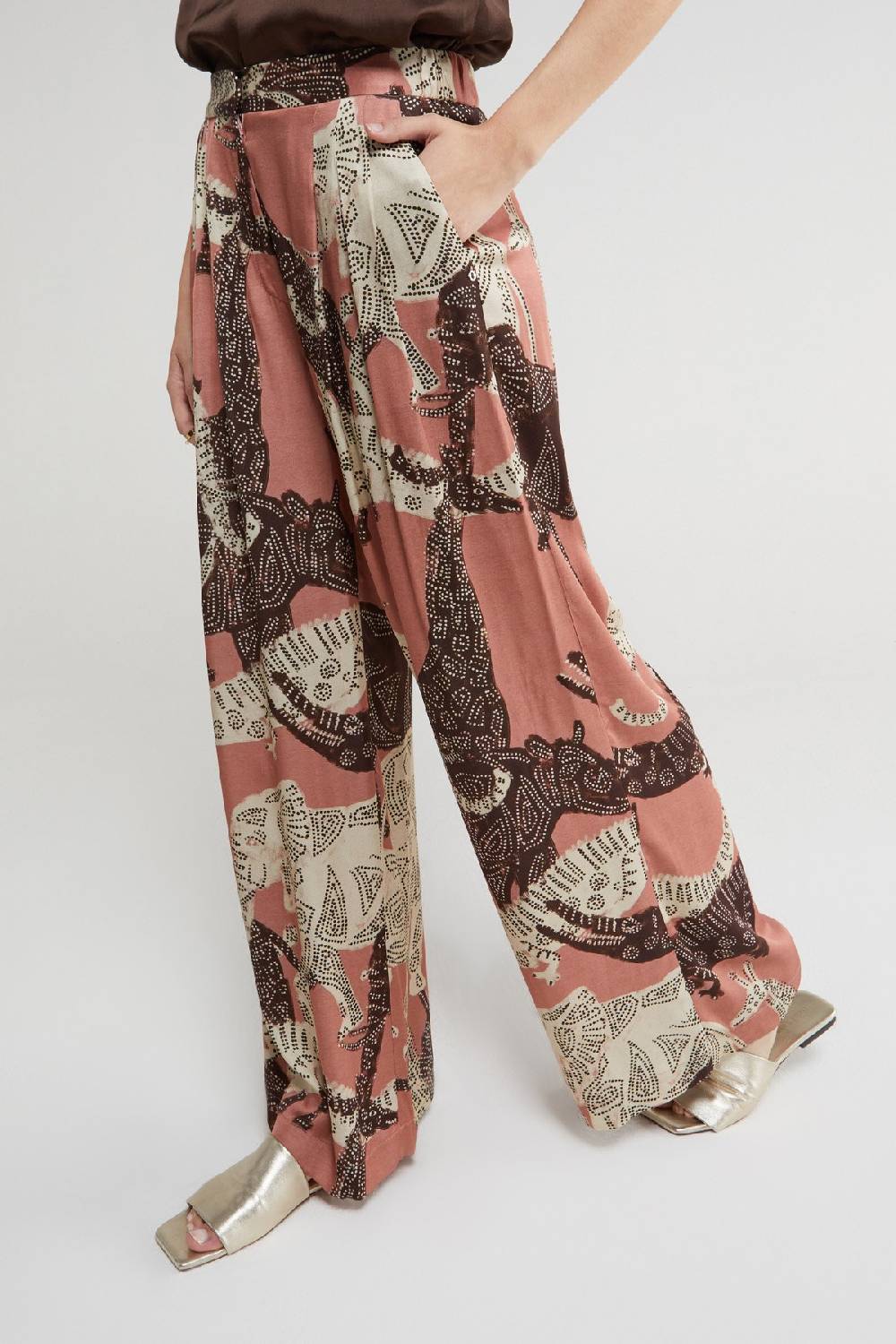 ottod'Ame Viscose palazzo trousers Vendita