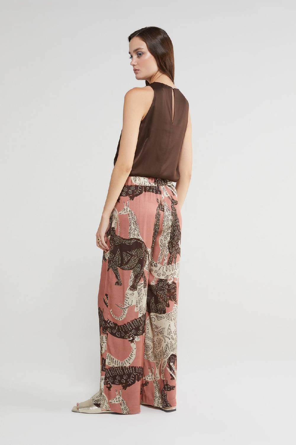 ottod'Ame Viscose palazzo trousers Vendita