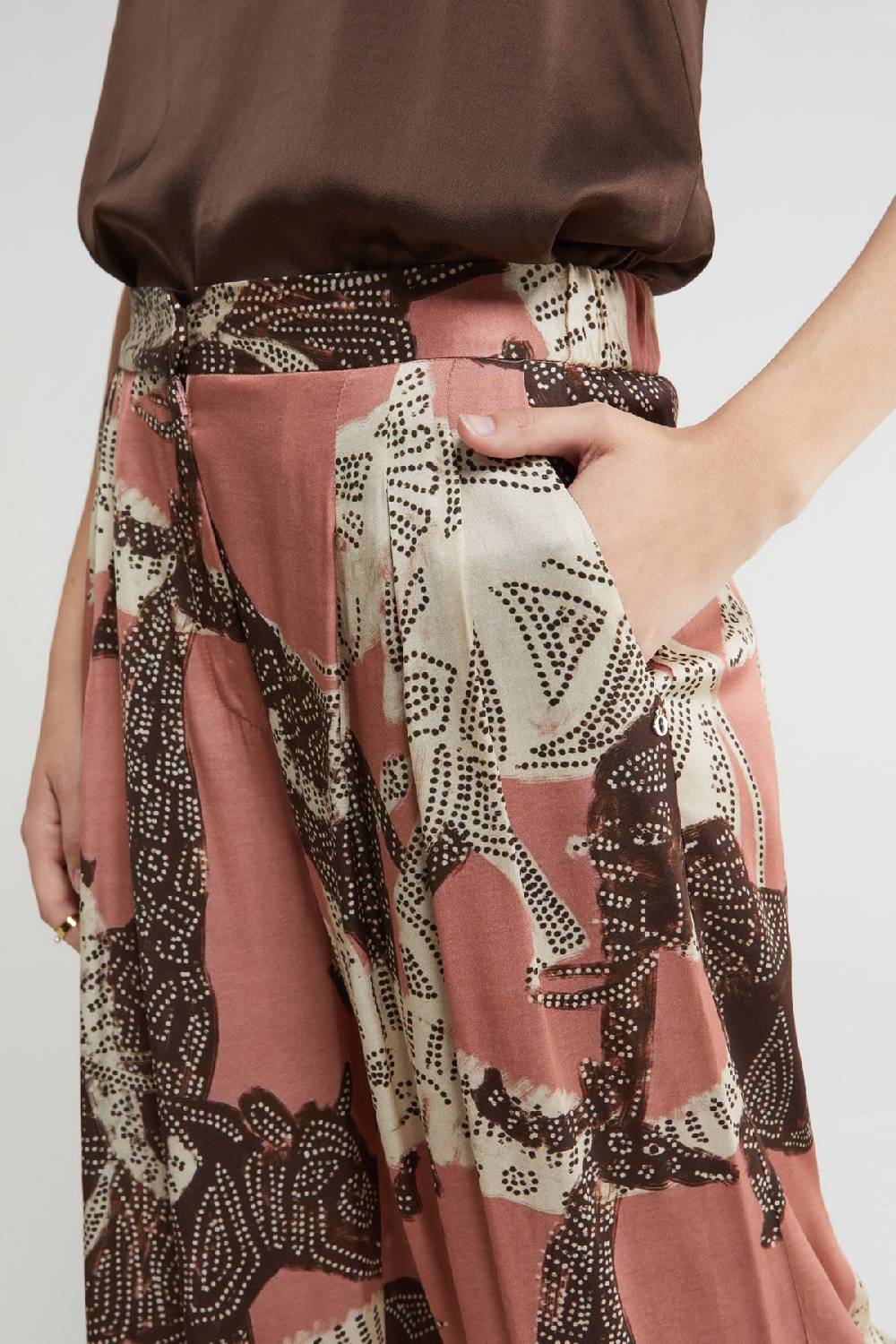 ottod'Ame Viscose palazzo trousers Vendita