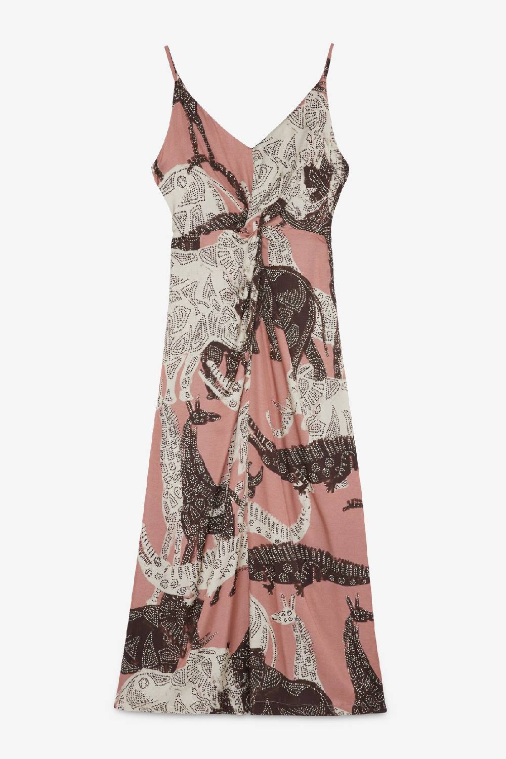 ottod'Ame Viscose long dress with criss-cross Promozione