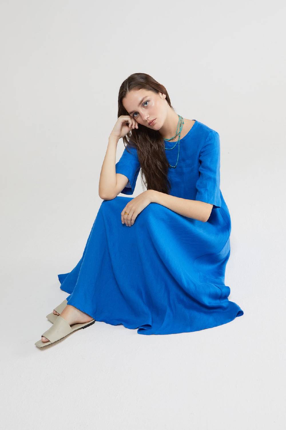 ottod'Ame Linen long dress Negozi Online