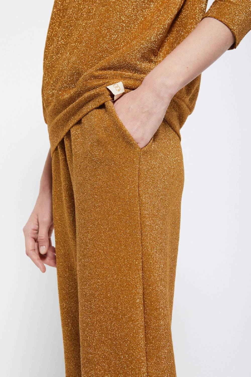 ottod'Ame Viscose trousers with lurex Convenienza