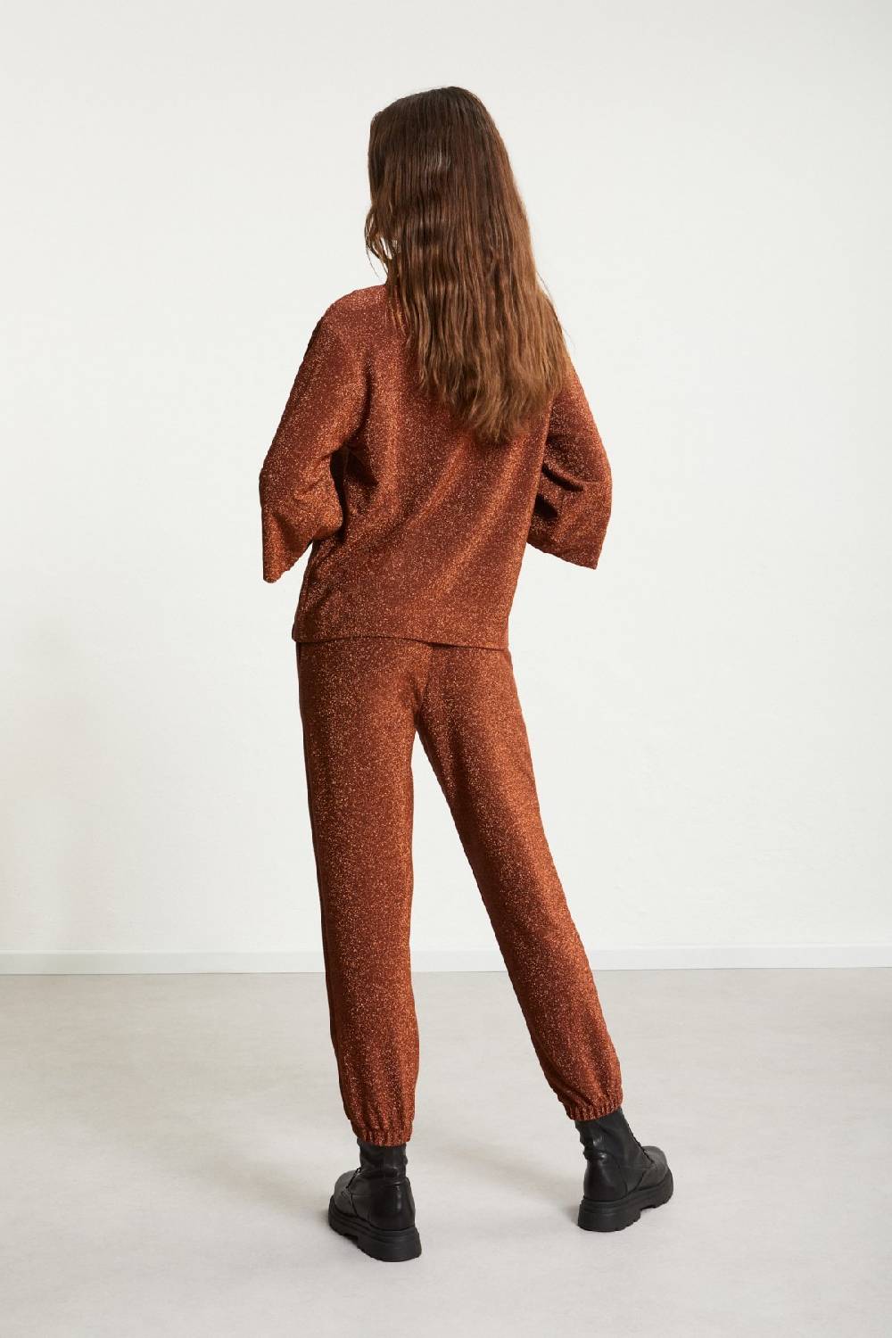 ottod'Ame Viscose trousers with lurex Economico