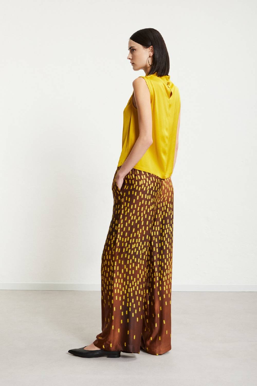 ottod'Ame Viscose palazzo trousers Offerte giornaliere