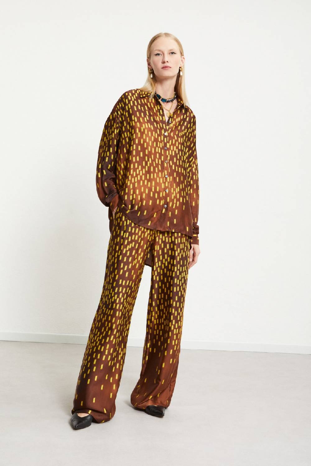 ottod'Ame Viscose palazzo trousers Offerte giornaliere