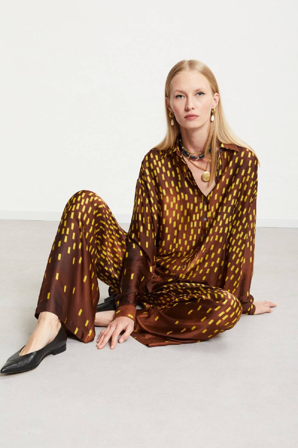 ottod'Ame Viscose palazzo trousers Offerte giornaliere