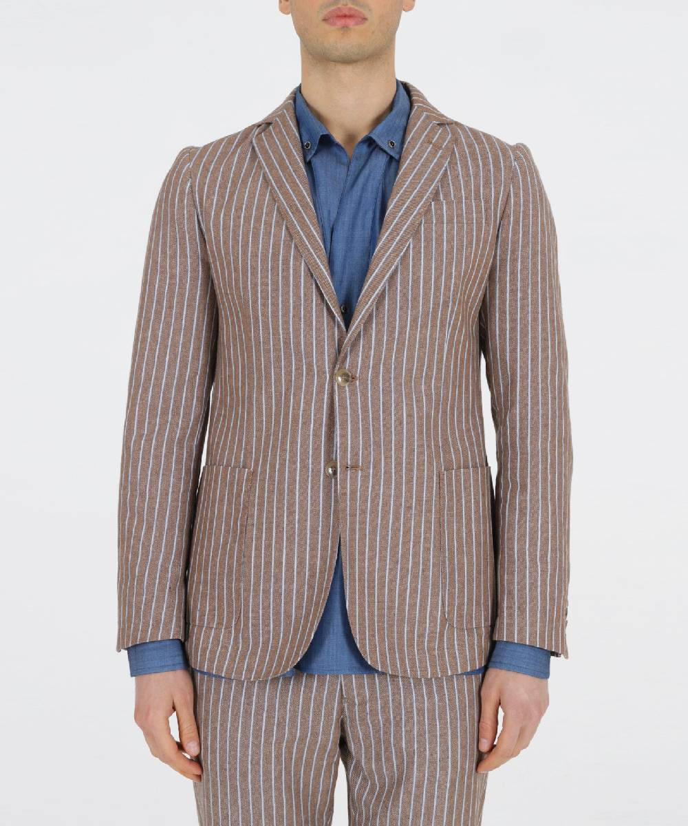 Over D GIACCA SLIM FIT 2 BOTTONI TASCHE TOPPA In Linea