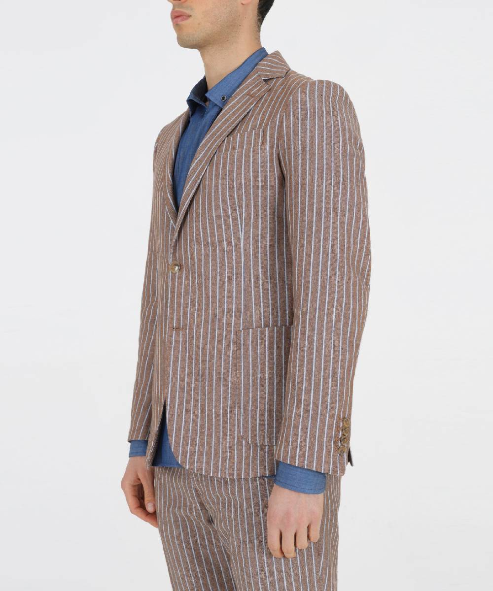 Over D GIACCA SLIM FIT 2 BOTTONI TASCHE TOPPA In Linea